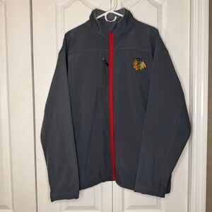 NHL Gray Blackhawks full zip Jacket XL